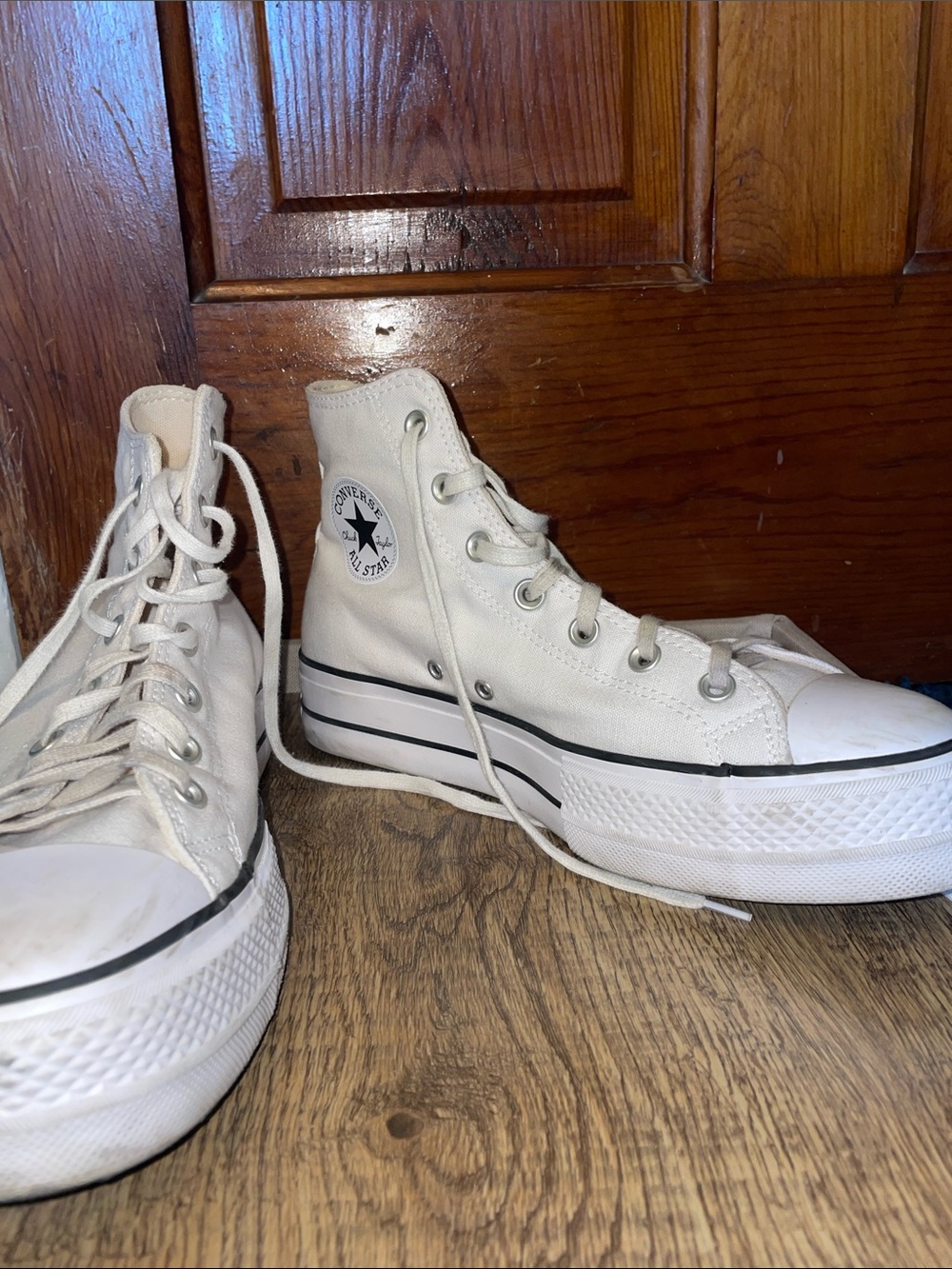 Converse Lift Platform White All Star Shoes